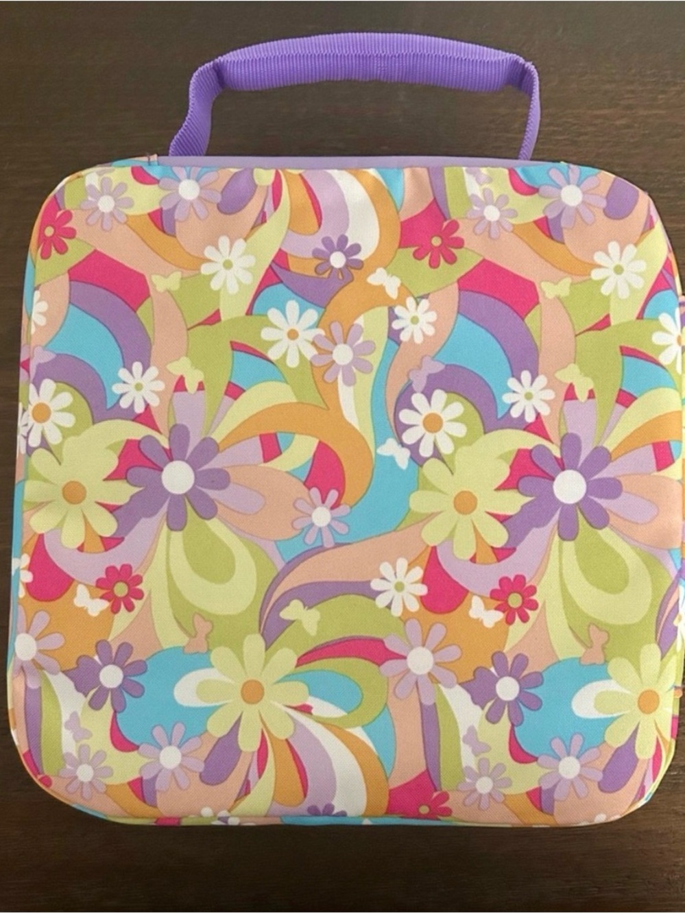 Arctic Zone Lunch Box Set Purple Floral Insulated w Bottle & Container NWT - Picture 10 of 10